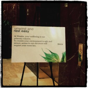 I call this "The Westin Copley Place Finally Realizes That Writers Are Dangerous And Rejects The Prospect Of Giving Them Full Elevator Access."