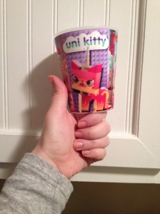 DON'T be embarassed about ordering a gendered Happy Meal.  DO get excited when you see, inside of that gendered Happy Meal, a holographic cup that embodies all of the awesome you could ever imagine.  DO recognize that the Lego Unicorn Kitty who changes from super-happy to super-fierce is your spirit animal.  DON'T stop appreciating how awesome that is, or how awesome the very idea of holograms are.